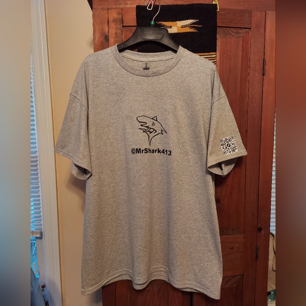 Shark T-Shirt  (Gray tee Unisex)